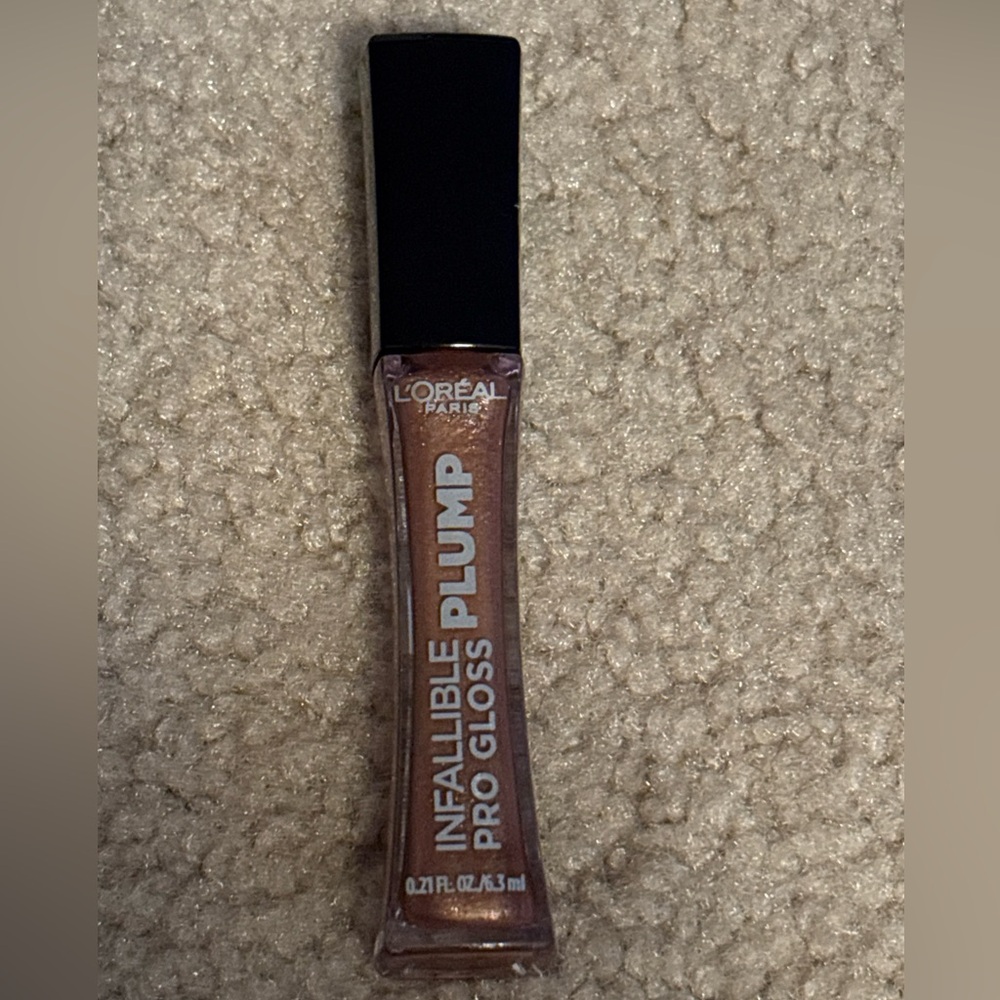 L'Oreal Paris Infallible Pro Gloss Plump Lip Gloss, Sunlit Shimmer, 0.21 fl. oz.